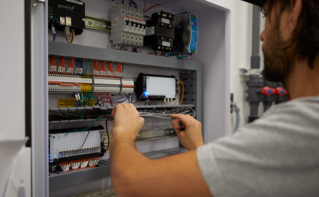 Professional installing nutrient delivery system